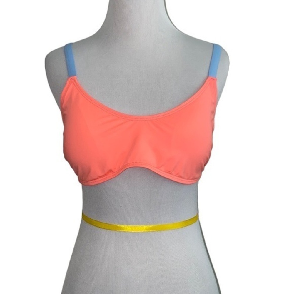 L space strappy back bikini top womens size D cup